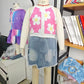 Fashion Personality Girls Summer Denim Suit