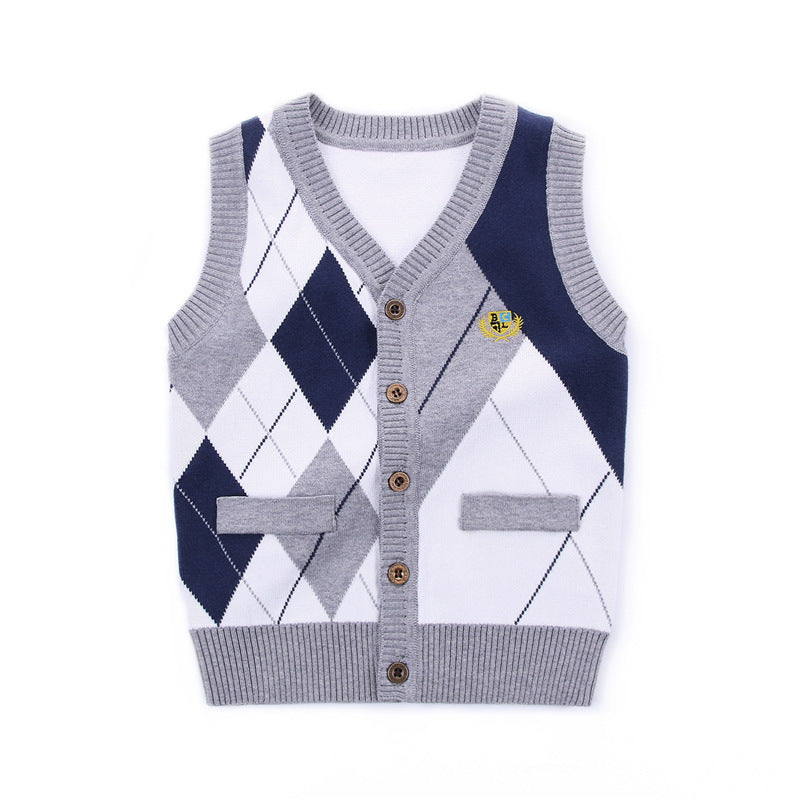 Children's knitted vest