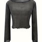 Sequin Gauze Bell Sleeve Casual Women's Clothing