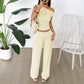 Womens Two Piece Set Tank Top And Wide Leg Pants