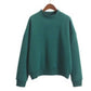 Korean solid color plus velvet sweater ladies