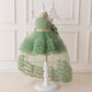 Girls Evening Dress Light Luxury Mesh Pleated Pettiskirt