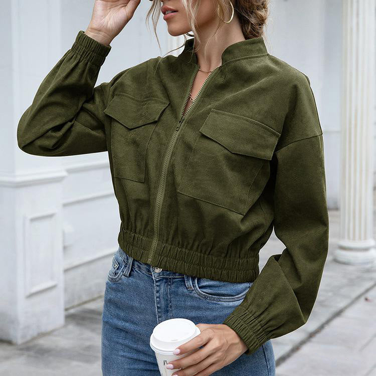 Women's solid coat