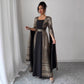 Womens Casual Long-sleeve Flared Dress