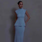 Women's Fashion Knitwear High Waist Hip Skirt Casual Suit
