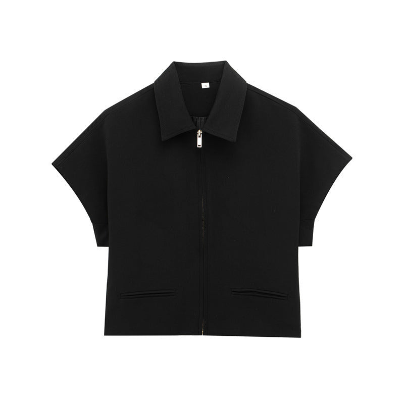 Lapel T-shirt Shory Style Coat Straight-leg Pants