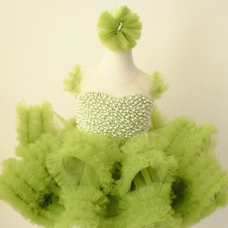 Fairy Mori Style Small Trailing Host Model Catwalk Runway Children's Dress