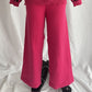 Commuter Knitted Two-piece Zebra Pattern Contrast Color
