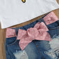 Girls Ice Cream Short Sleeve T-shirt Top