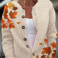 Cardigan tricoté imprimé numérique 3D, manteau, imitation pull, vêtements pour femmes