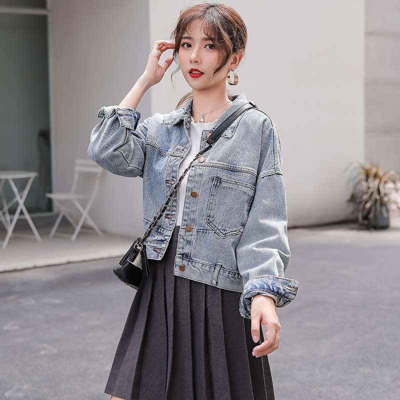 Women's Short Loose Casual Denim Jacket