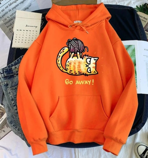Pull à capuche à motif de personnalité créative