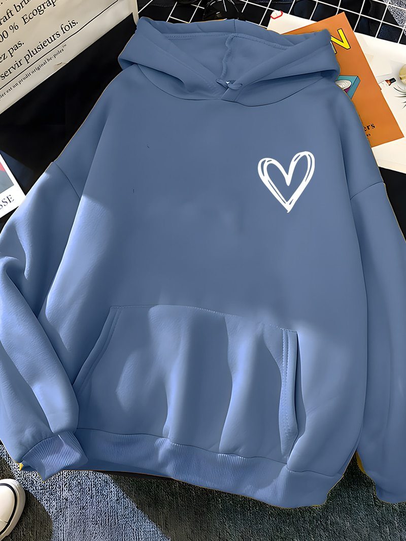 Nouveau pull à capuche simple et basique avec impression 3D numérique « Love » pour hommes et femmes, motif planète