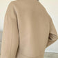 Stand Collar Design Women Loose Autumn And Winter Woolen Coat