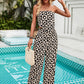 Fashionable Tube Top And Pants Set With A Stylish Print