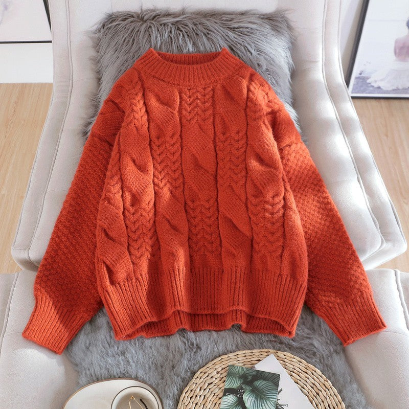 Round Neck Sweater For Women Over Pullovers