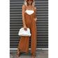 Strap High Waist Casual Wide Leg Jumpsuit