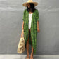 Leopard Point Cardigan Loose Beach Sunscreen Shirt