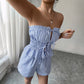 Tied Top Shorts Two-piece Suit Women's Clothing