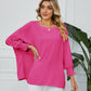 Women's Loose Three-quarter Sleeve Chiffon Top