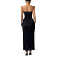 Elegant Style Tube Top Hip Skirt Suit