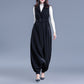 Salopette en laine grande taille, combinaison ample en tweed