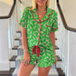 Christmas Crutch Candy Ruffled Two-piece Set