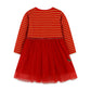 Chemise de Noël européenne et américaine en maille pour enfants, col rond, jolie robe de princesse