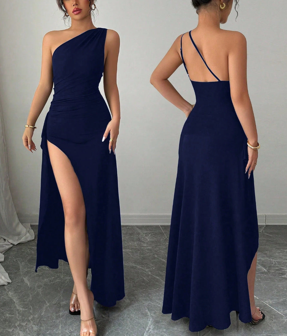 Women's Fashionable Sexy Asymmetrical Tube Dress