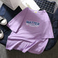 Korean style loose all-match cec half sleeve t-shirt