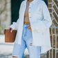 New Washed And Worn Fringed Loose Jacket