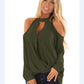 Women's Strapless Halterneck Button Long-sleeved