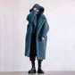 Manteau mi-long en fausse fourrure pour femme, style décontracté, automne et hiver