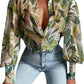 Long Sleeve Lapel Cardigan Single-breasted Solid Color Half-length Lantern Sleeve Temperament Commute Red Shirt