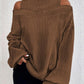 Fall Winter Fashion Off-the-shoulder Women's T-shirt