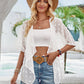 Fashion Casual Solid Color Medium Fur Ball Thin Cardigan Shirt