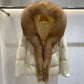 Fox Big Fur Collar Duck Down Down Jacket Female