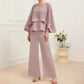 Women's Three-piece Shawl Wide-leg Trousers Fashion Casual Set