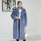 Fashion New High Quality  Velvet Fur Long Coat Women