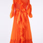 Women's Pleated New French Style Tied Dress
