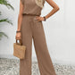Elegant Exclusive Lace Trim Short Pants Set