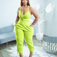 Women's Fashion Camisole Solid Color Pants Casual Set