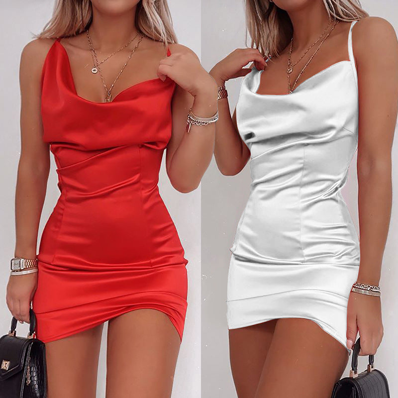 Women's Fashion Hip Suspender Dress