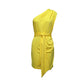 Women's Fashion Solid Color One-shoulder Dress
