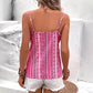 New European And American-style Ethnic Retro Italian Spaghetti Chain Print Knotted Sexy V-neck Camisole