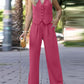 Women's Sleeveless Waistcoat Vest Casual Suit