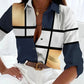 Women's Printed Geometric Shirt Without Chest Pocket