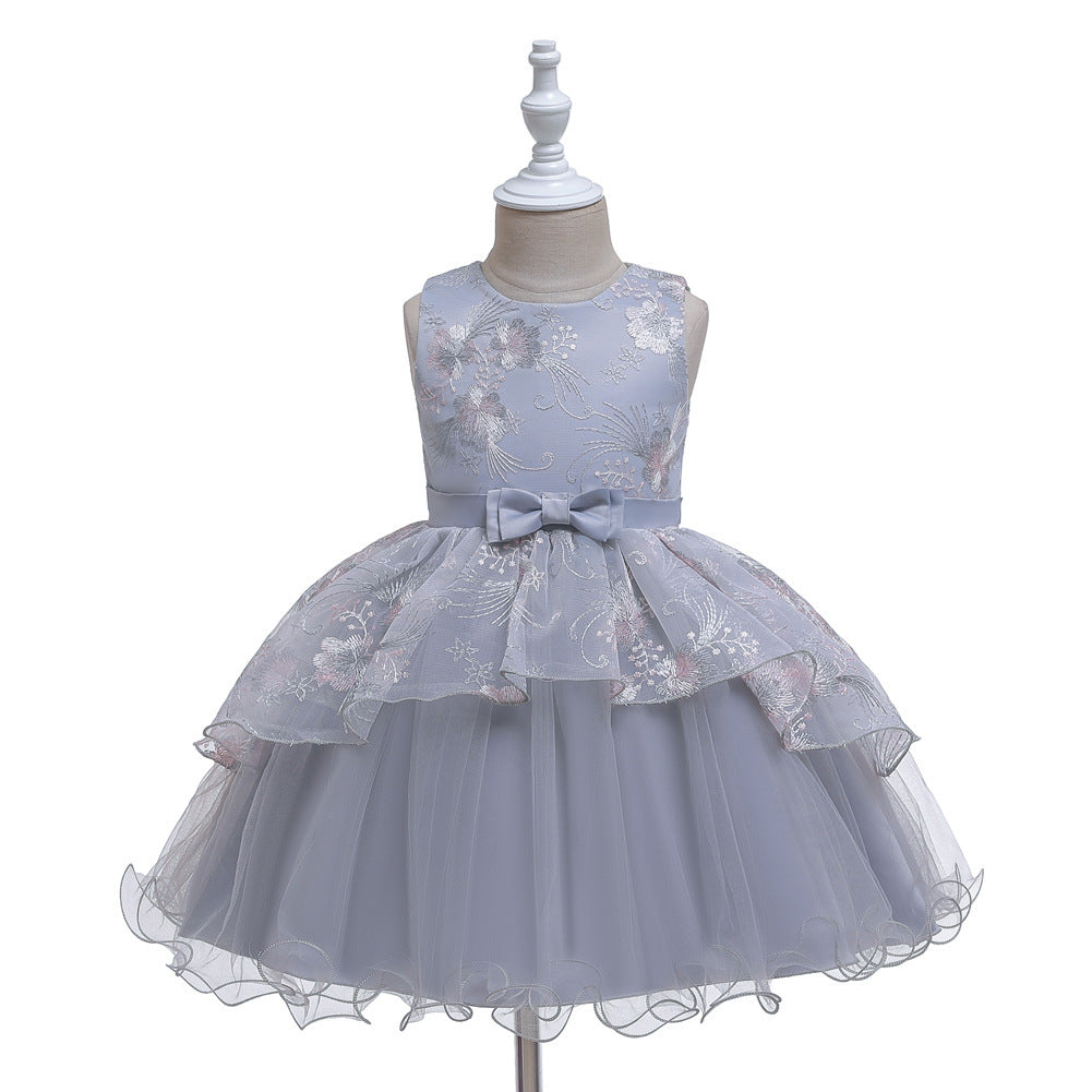 Robe de princesse avec nœud en dentelle
