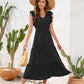 Long Casual Holiday V-neck High Waist Cake Dress