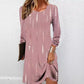 Women's Long Sleeve Printed Autumn New Round Neck Knitted Dress